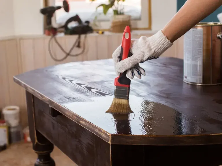 Wood furniture restoration in progress—surface refinishing and structural repair by First Class MasterCraft Fort Lee