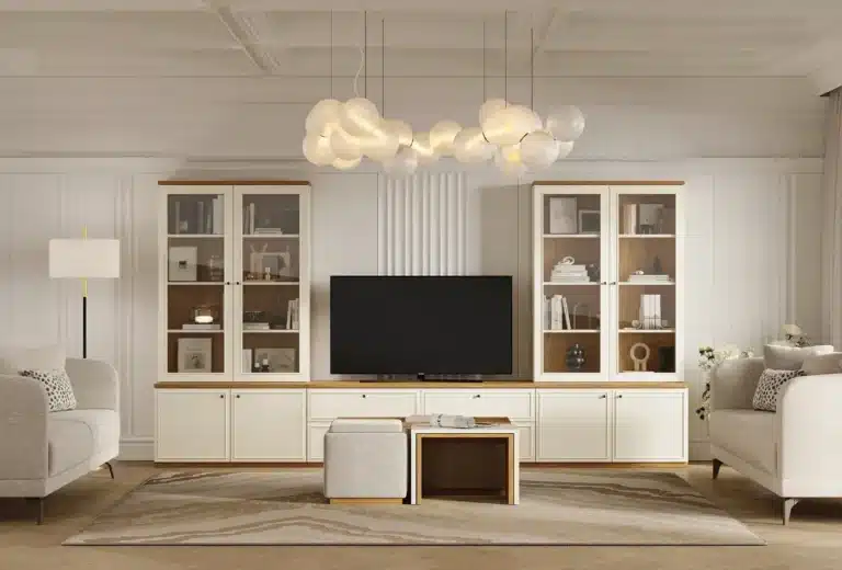 Living room custom tv cabinet and unit made