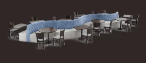 first class custom banquettes made for restaurant