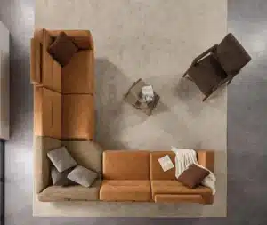 firs class custom sectional sofa made for hotel lobby