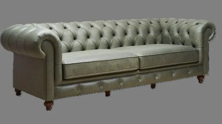 leather sofa with surface scratches restored and color matched – First Class MasterCraft precision work