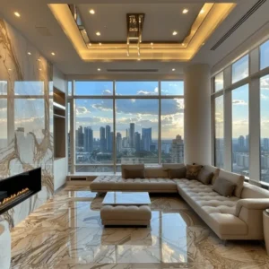 Custom white sectional sofa with tailored upholstery and modular comfort – handcrafted by First Class MasterCraft Fort Lee