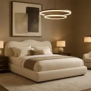 custom bed frame with headboard