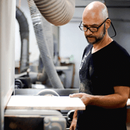 “Cabinetry icon—custom builds with precision joinery”