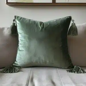 Upholstered window seat with decorative pillows – designed for comfort and elegance by First Class MasterCraft